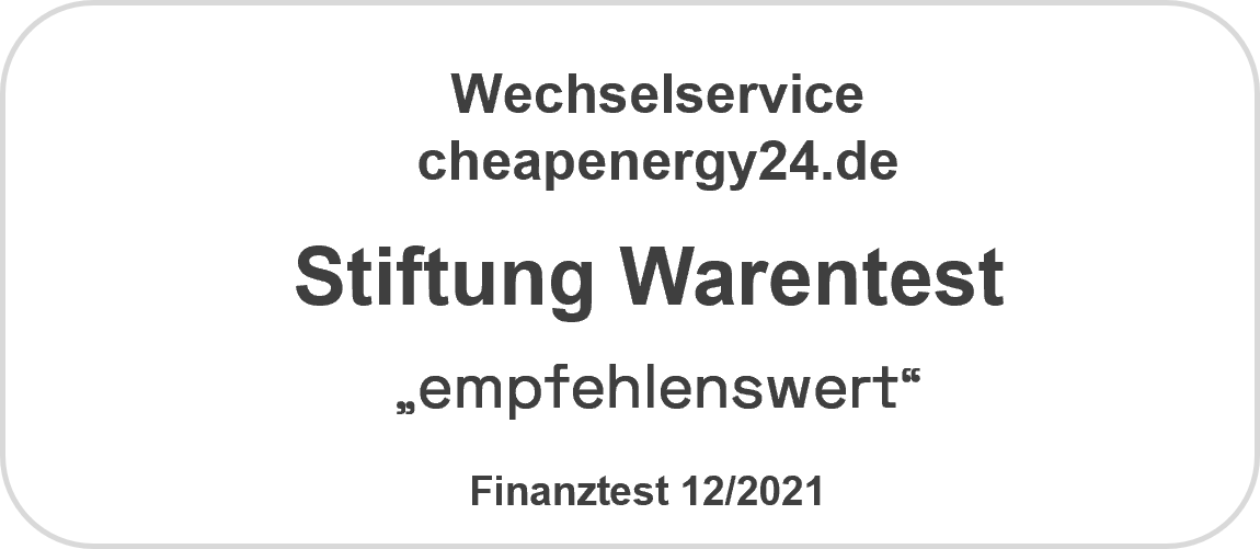 Cheapenergy24 Empfehlung S Warentest 2021